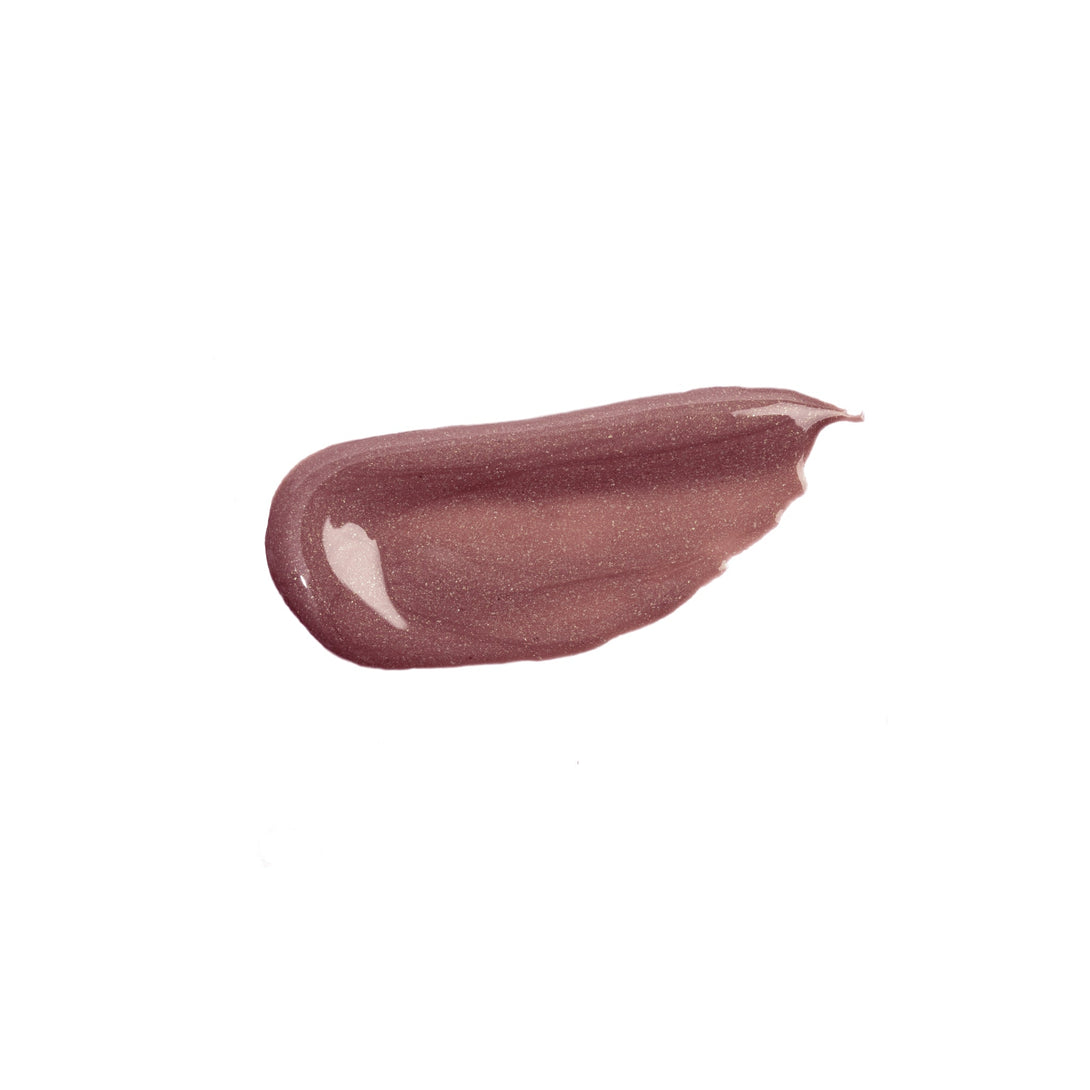 NICKA K liquid glow blush swatch in a shimmery mauve shade for radiant makeup looks