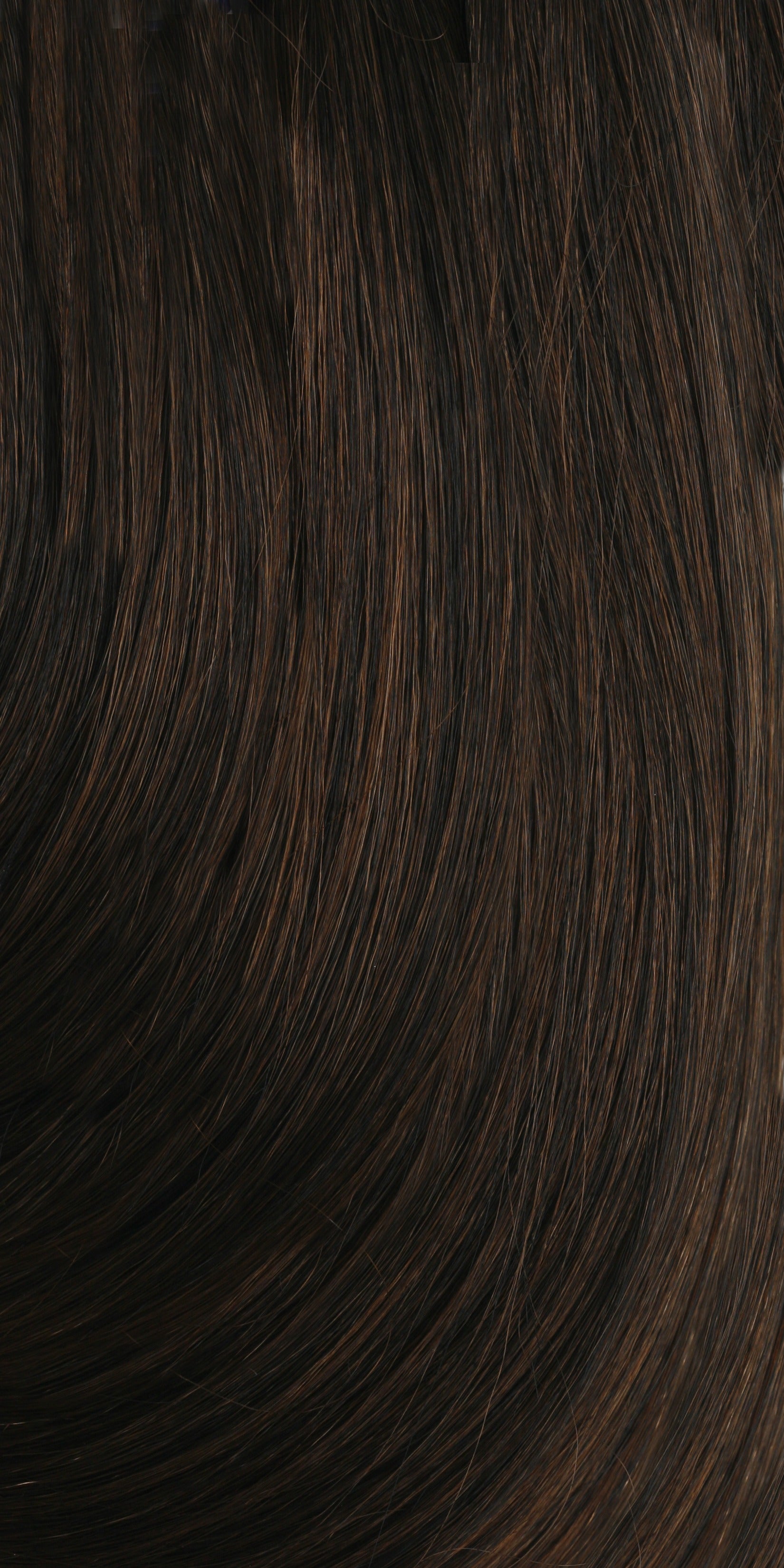 SHAKE N GO close up of dark brown silky hair texture Freetress 3X Braid 301 hair extensions.