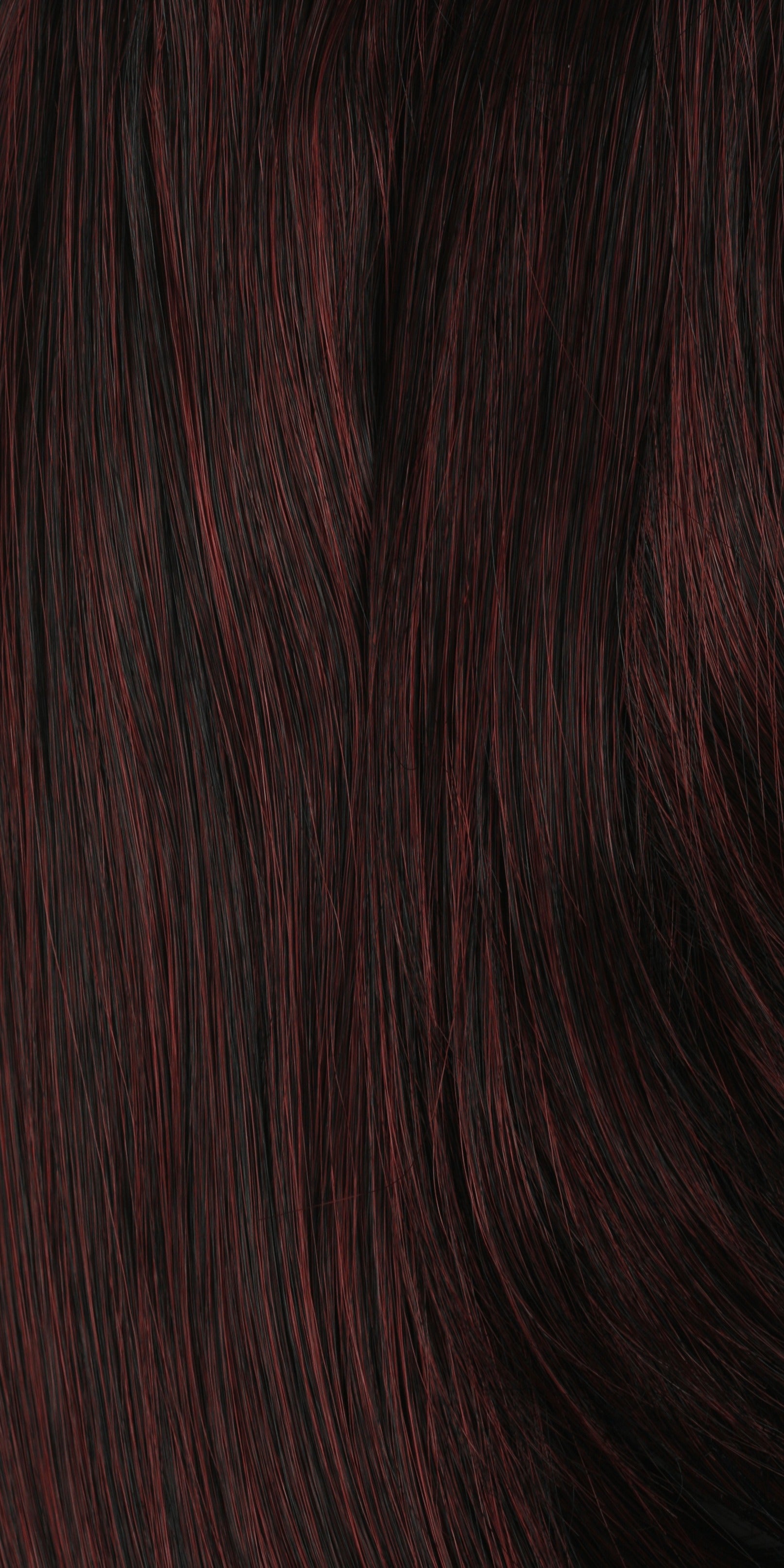 SHAKE N GO Freetress Gogo Curl 12 inch braid in a rich dark red color with soft curls