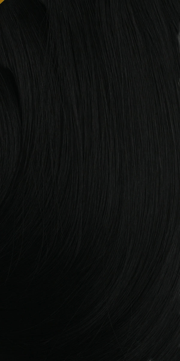 SHAKE N GO Freetress Gogo Curl 12 inch braid in natural black smooth texture