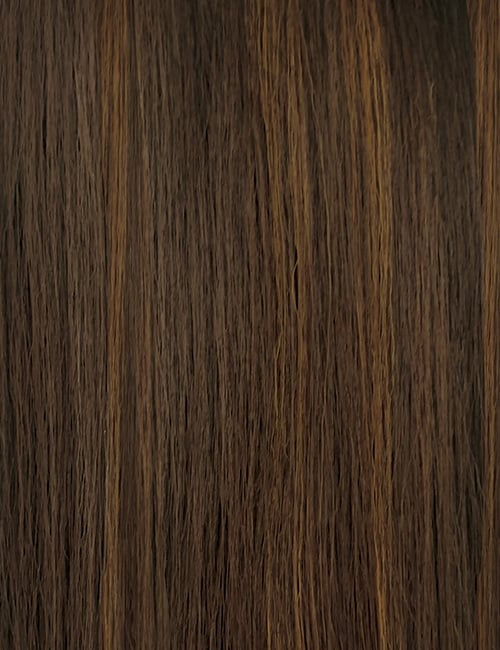 OUTRE 30 inch lace front wig straight brown with natural highlights silky texture for everyday wear
