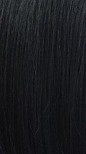 Close up of black HD lace braided wig showing neat braids and smooth synthetic hair texture for natural look