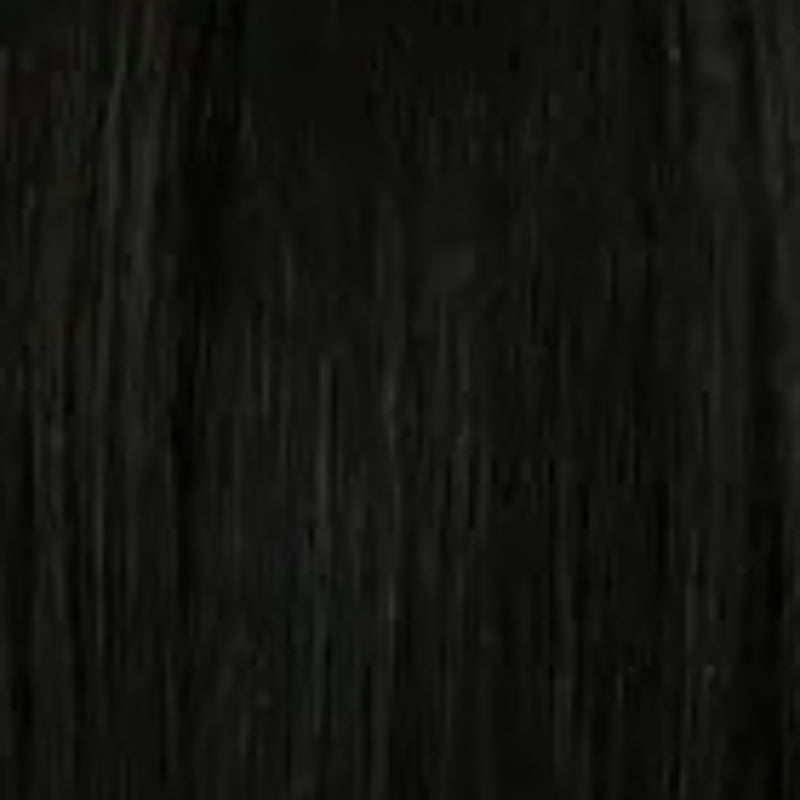 Black straight ITS A WIG human hair wig with bangs silky long natural shine close up