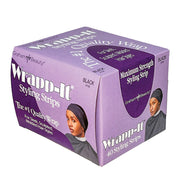 Graham Beauty Wrapp-It Styling Strip purple box of 40 maximum strength black styling strips with model portrait