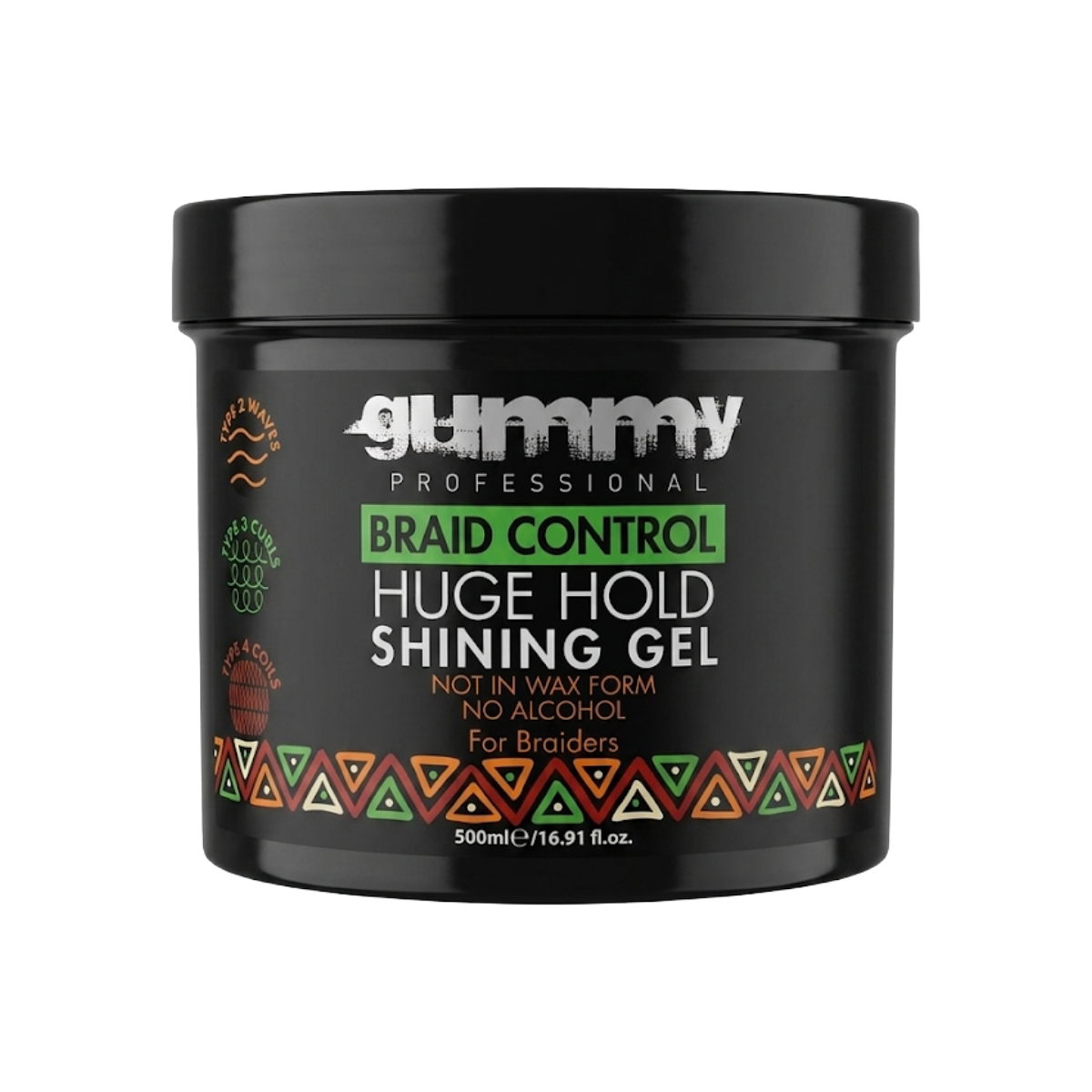 Gel brillant gummy Braid Control tenue extra forte 16,9 oz