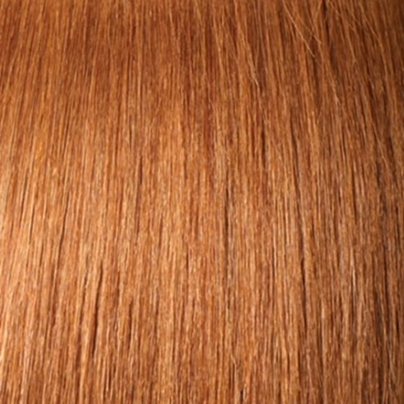 OUTRE braid hair extension in smooth light auburn brown color with silky texture