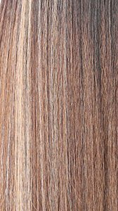 ITS A WIG straight multi tonal brown and blonde hair close up showing texture HD lace wig with natural hairline