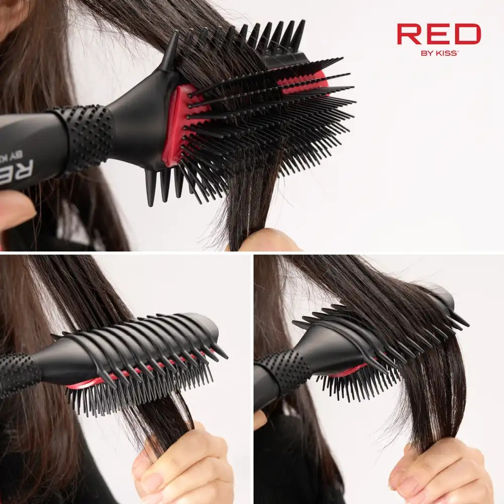 Brosse démêlante et définissante pour boucles #HH256 [Noir]