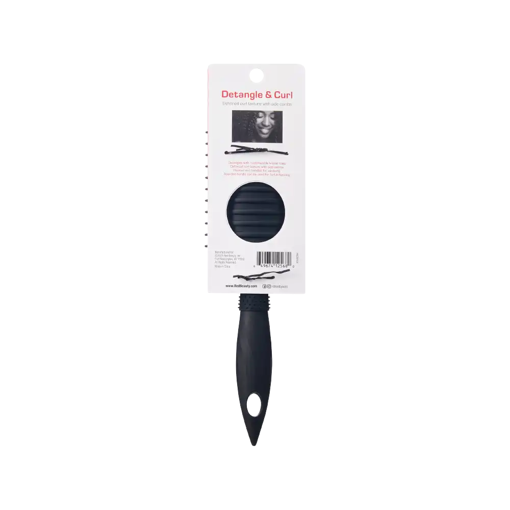 Brosse démêlante et définissante pour boucles #HH256 [Noir]