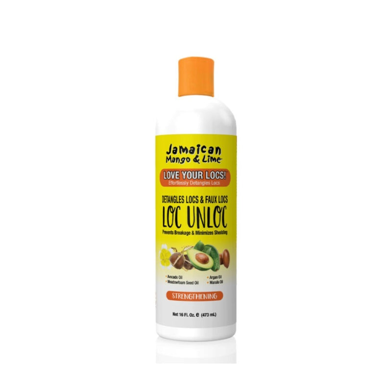 Jamaican Mango and Lime Loc Unloc bottle loc detangler for natural hair with avocado and argan oil strengthening