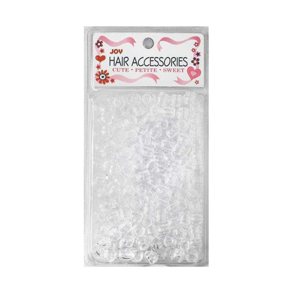 ANNIE clear hair beads large pack in transparent plastic packaging for hair styling accessories