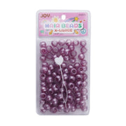 ANNIE pearl light purple hair beads xlarge pack with heart applicator for braids and styles