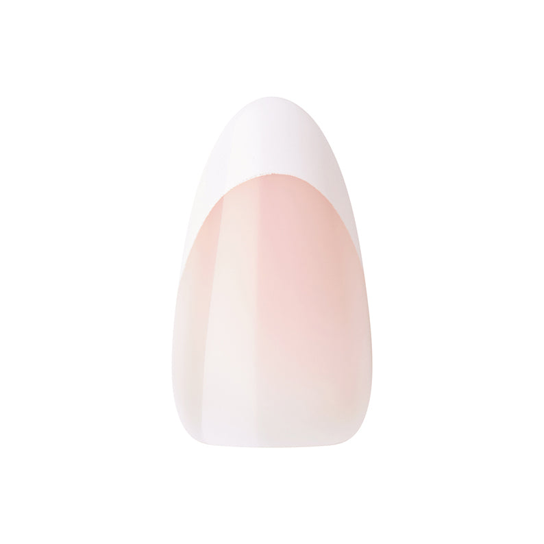 Kiss Classy press on nails IVY BEAUTY by KISS single French tip oval nail in sheer pink and white