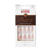 Kiss Classy press on nails 28 piece IVY BEAUTY by KISS natural pink French almond press on set