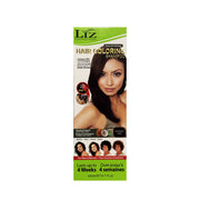 LIZ brown hair coloring shampoo box showing dark brown shade 20 minute treatment lasts up to 4 weeks