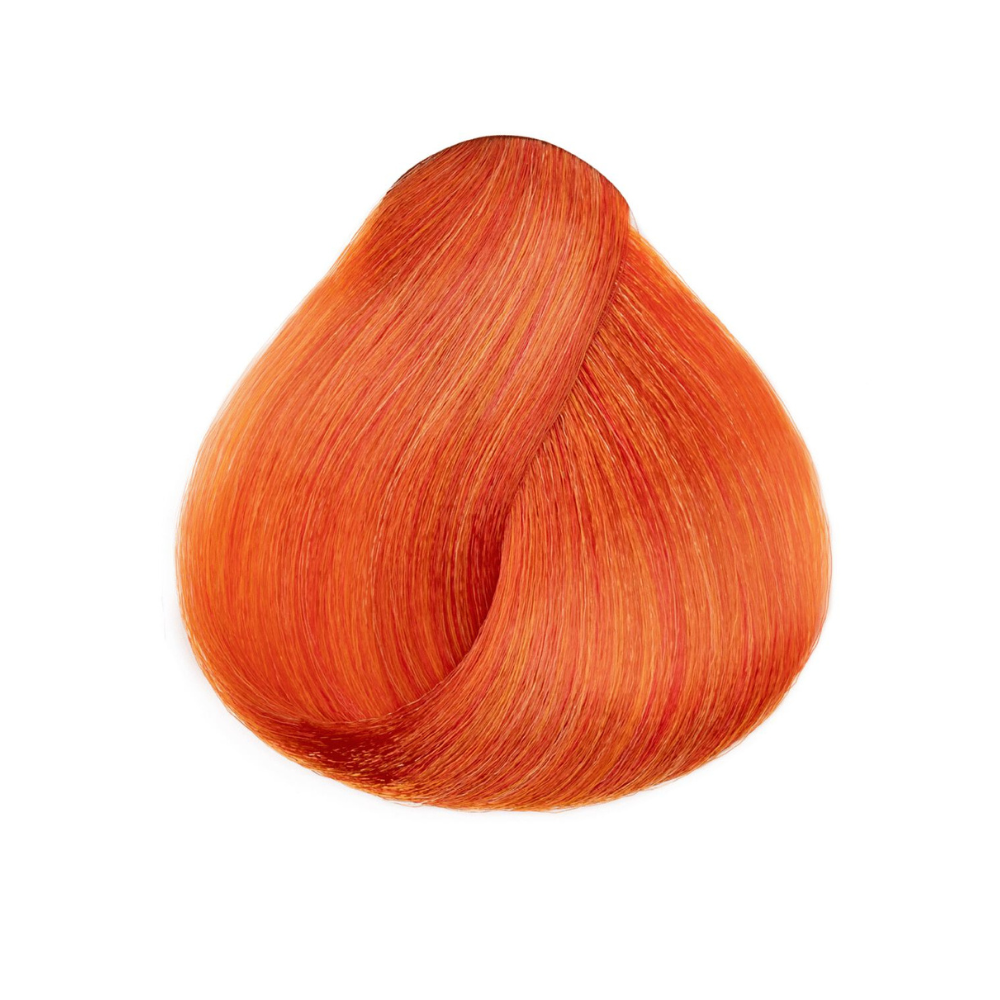 LOREAL hair color swatch showing vibrant red highlights hair color for dark hair in copper red shade