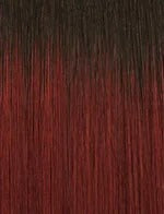 SENSATIONNEL Lulutress Water Wave braid in ombre dark brown to red color texture
