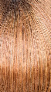 ITS A WIG HD 13x6 lace front wig straight auburn ombre with natural scalp part and silky shine