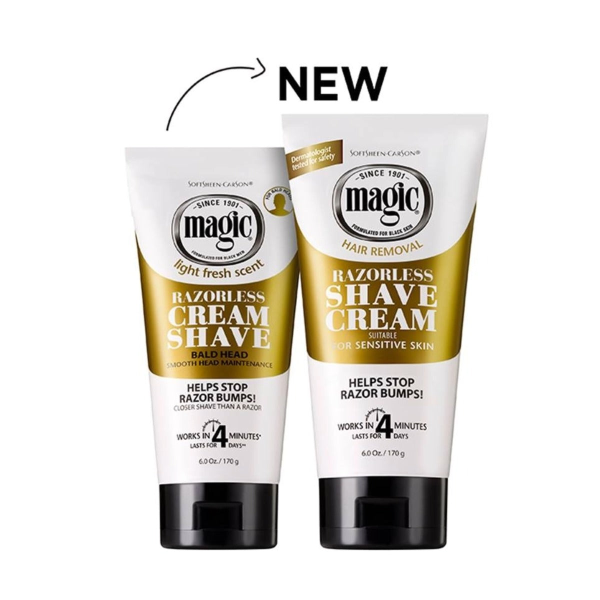 magic Razorless Cream Shave [Sensitive Skin] 6oz