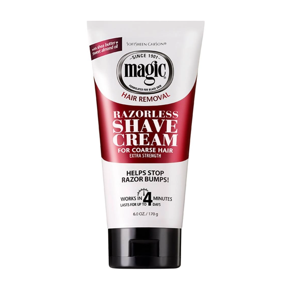Crème de rasage magique sans rasoir [Force extra] 6oz