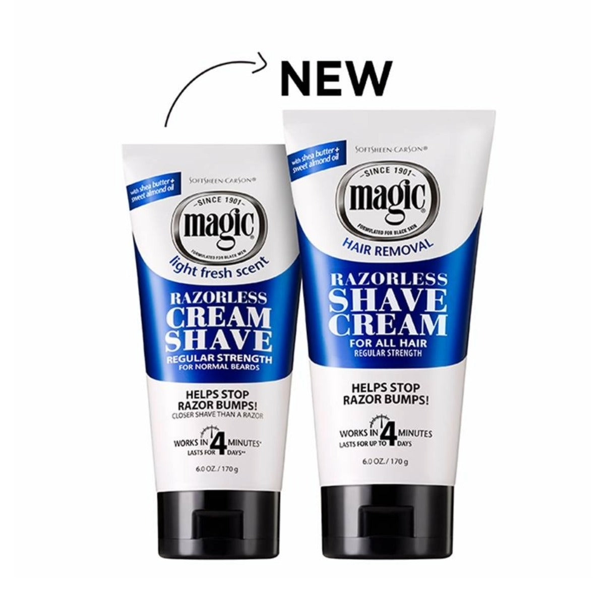 Crème à raser magique sans rasoir [Force normale] 6oz