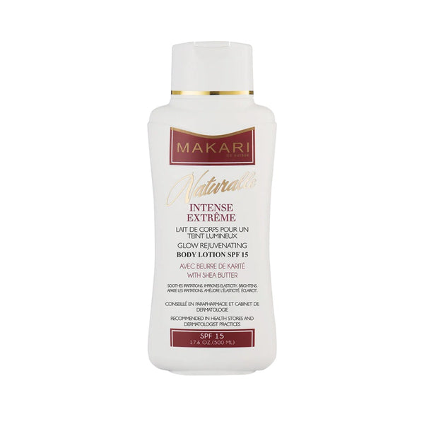 MAKARI Naturals Intense Extreme white lotion bottle glow rejuvenating body lotion with SPF 15 250 ml