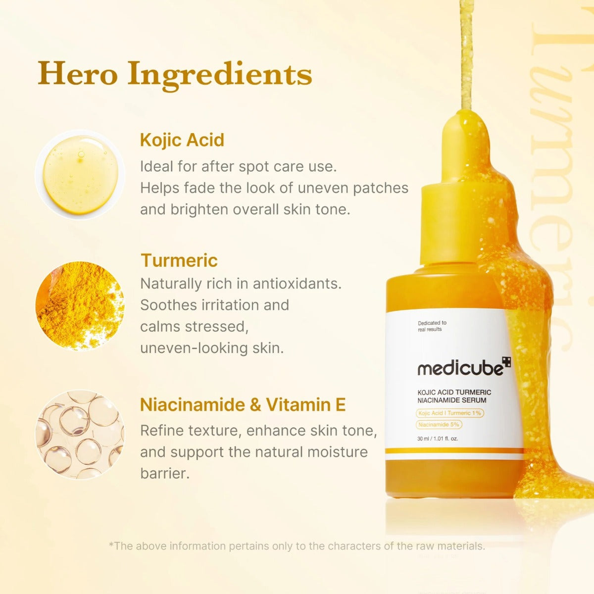 medicube Sérum Acide Kojique + Curcuma + Niacinamide  1.01oz