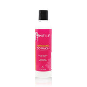MIELLE detangling co-wash for natural hair pink bottle with black cap sulfate free formula