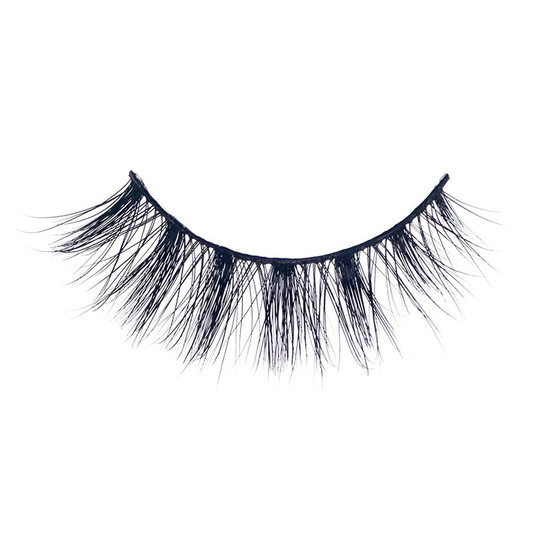 EBIN black wispy false eyelash strip 3D mink lashes for dramatic look lightweight reusable