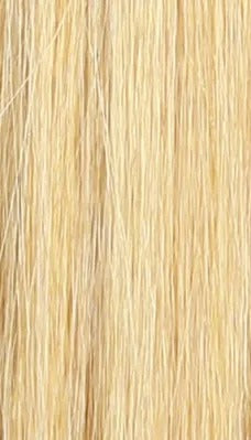 ROYAL IMEX Spanish curl clip-in hair extensions close up of light blonde extension strands