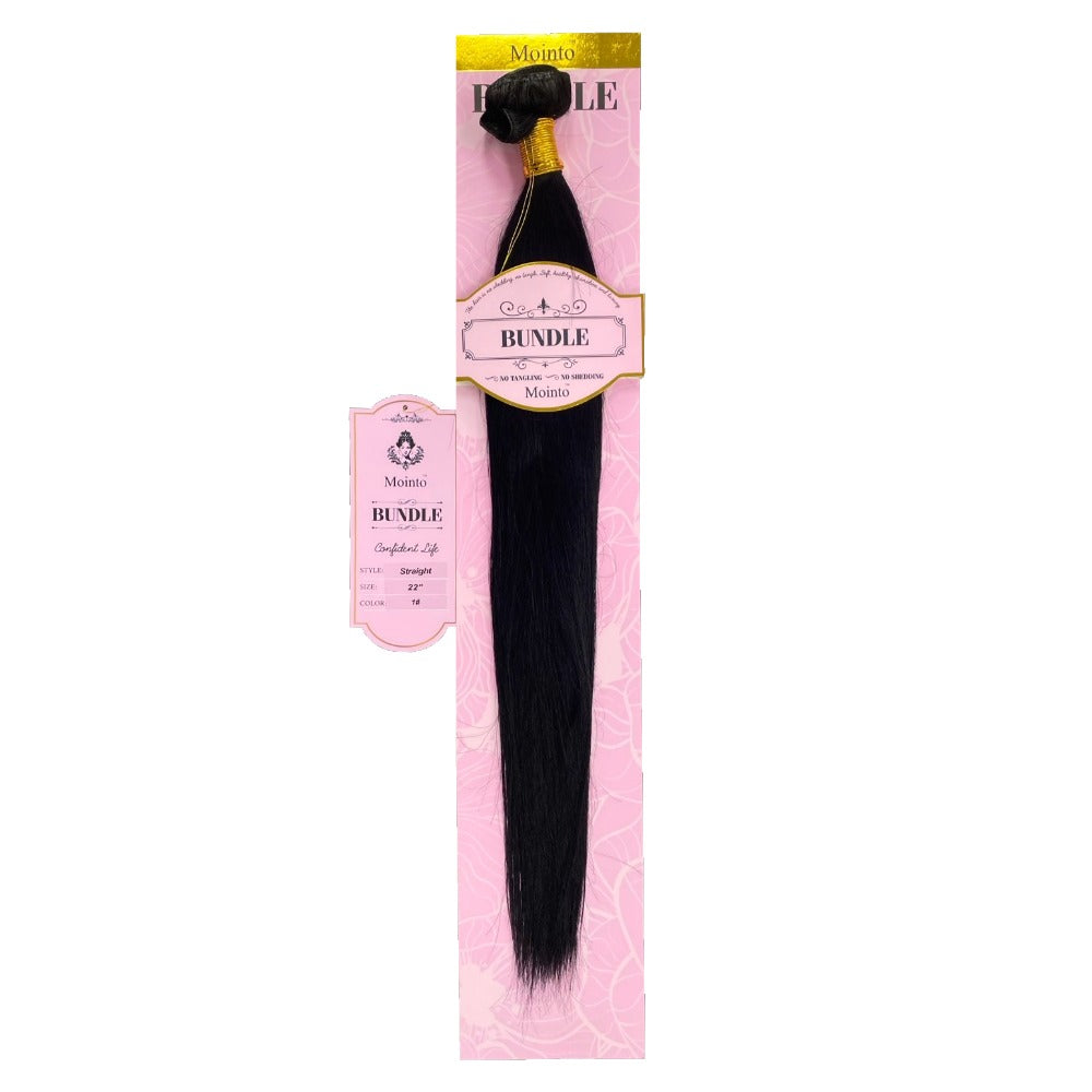 Viya 22 inch virgin human hair bundle straight texture with pink packaging