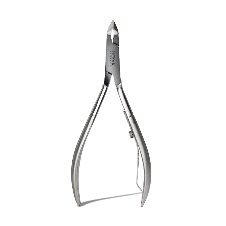 NICKA K stainless steel cuticle nipper full jaw with spring action for precise manicure control