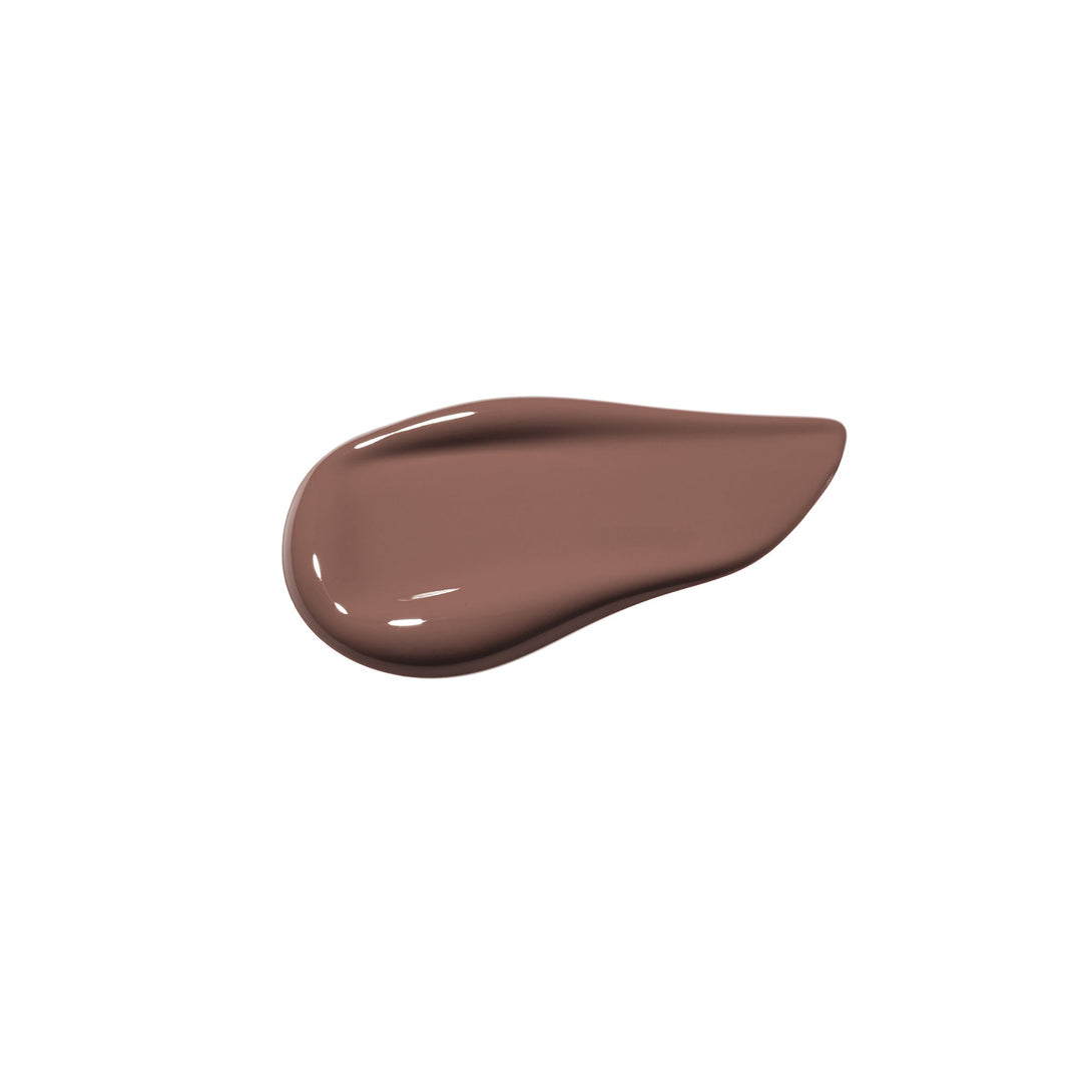 NICKA K liquid contour makeup swatch in rich brown shade for smooth facial definition