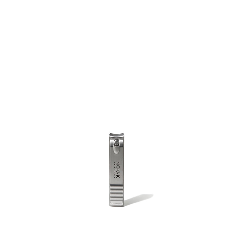 NICKA K small nail clipper in sleek stainless steel design for precise nail trimming