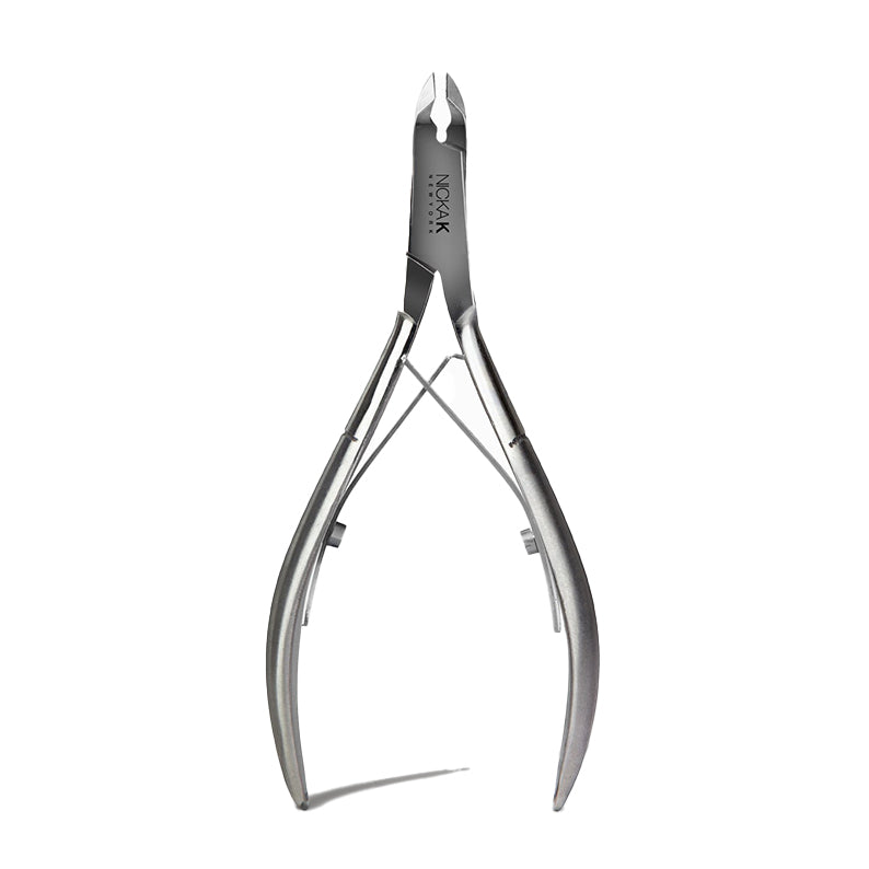 NICKA K stainless steel cuticle nipper double quarter jaw precision blades ergonomic handles professional manicure tool