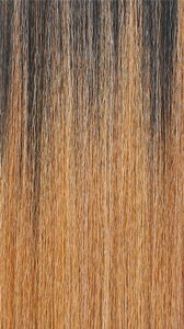 Nutique Illuze HD lace wig honey blonde with dark roots straight synthetic hair texture close up