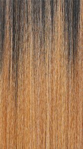 NUTIQUE Illuze Livia HD lace wig long straight ombre hair with dark roots fading to honey blonde