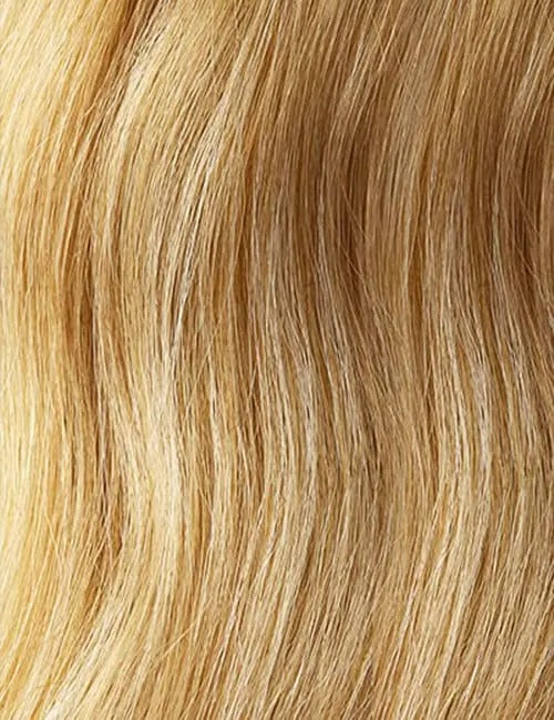 OUTRE 20 inch ponytail extension in wavy light blonde hair texture