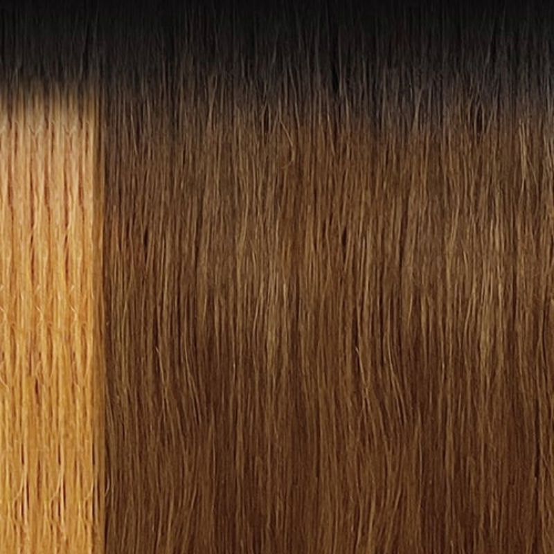 OUTRE 22 inch lace front wig with smooth ombre brown to blonde straight hair