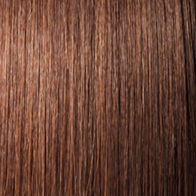 OUTRE 3C curly drawstring ponytail in a natural brown color with smooth texture