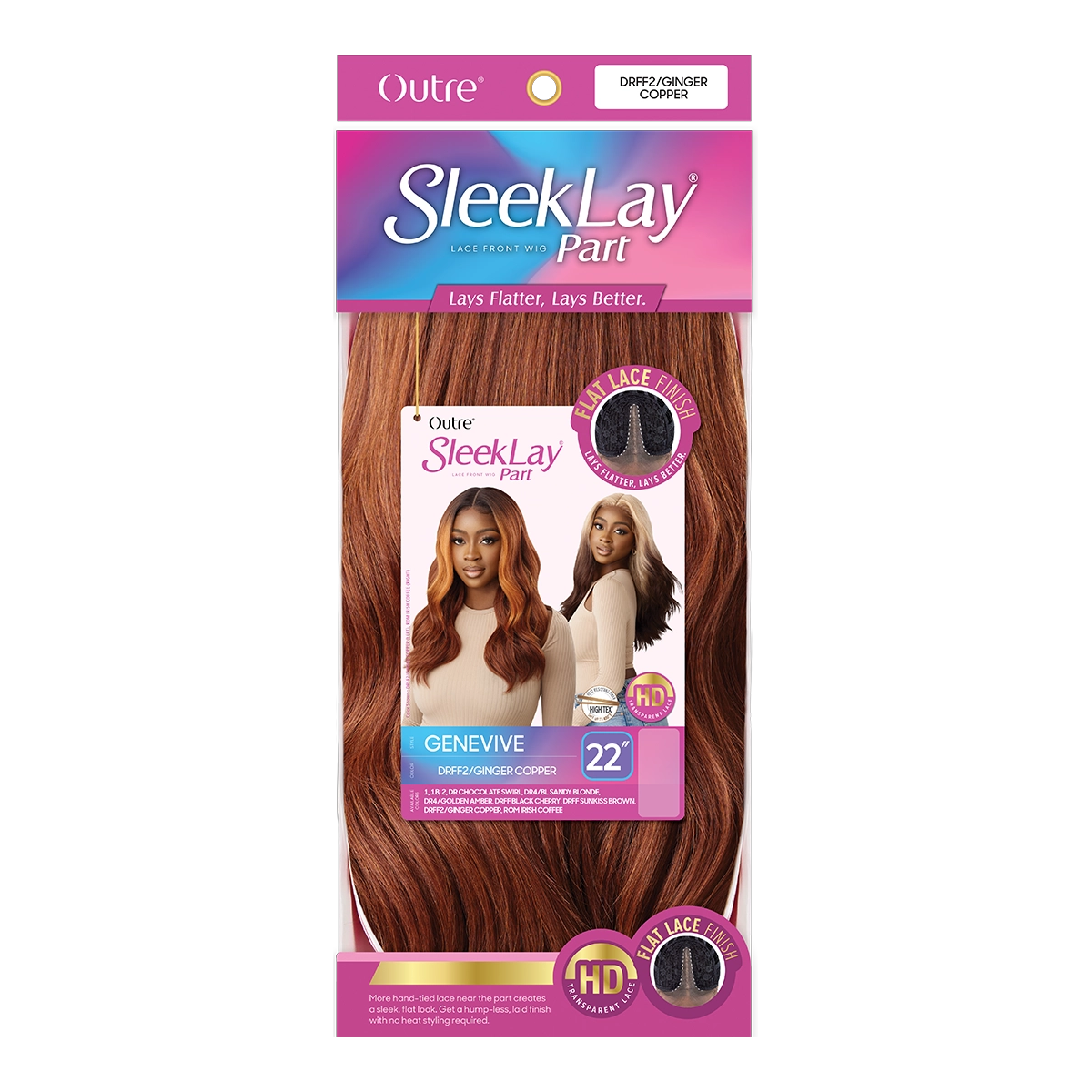 OUTRE Sleek Lay HD Lace Front Wig - GENEVIVE