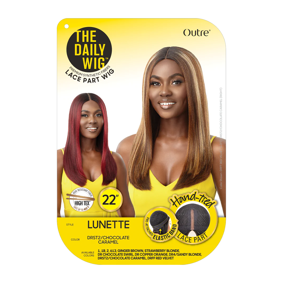 The Daily Wig Synthetic Part Lace Full Cap Wig Lunette 22"