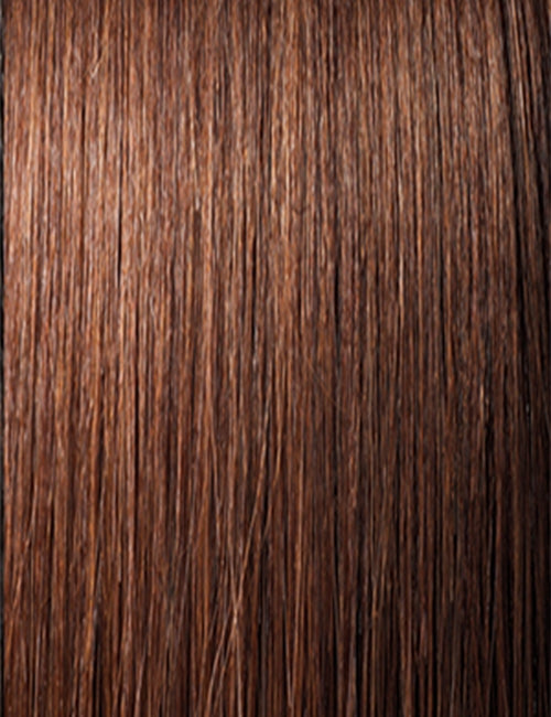 OUTRE jumbo braid hair extensions in rich brown color with a smooth, silky texture