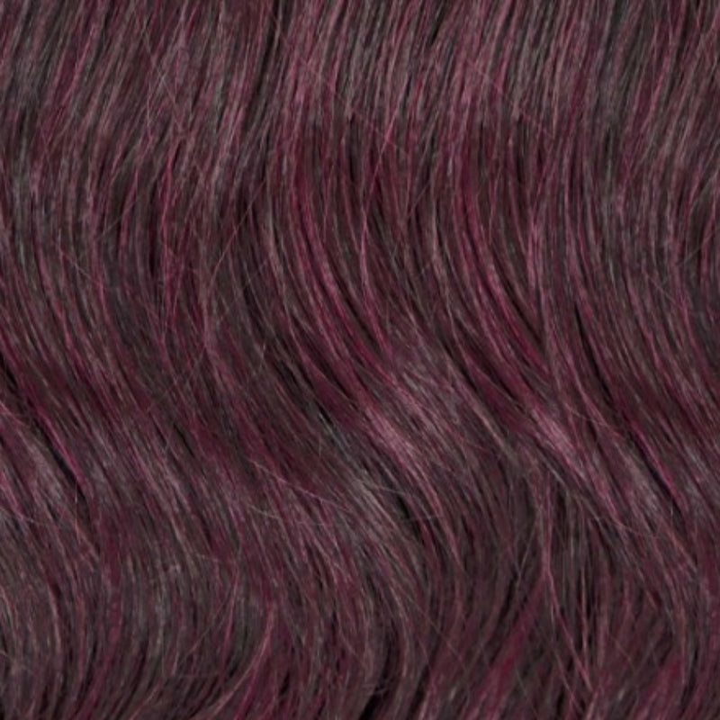 OUTRE pre-stretched braiding hair 42 inch in deep burgundy with wavy texture