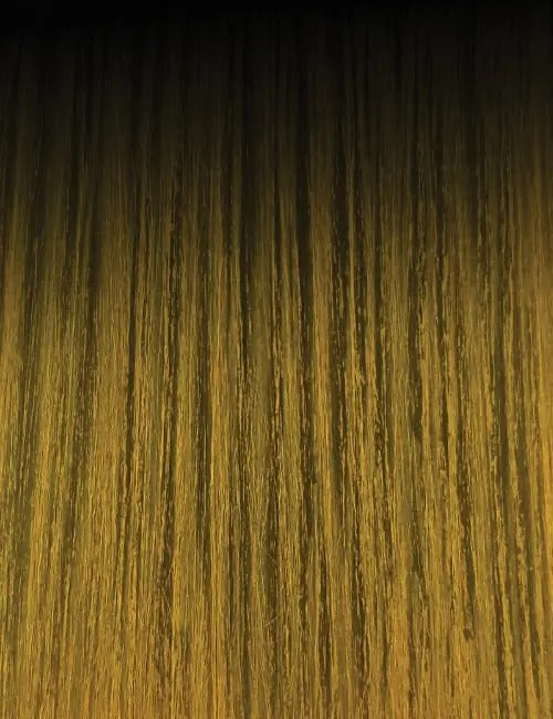 OUTRE synthetic coily puff ponytail braid in ombre honey brown and black color