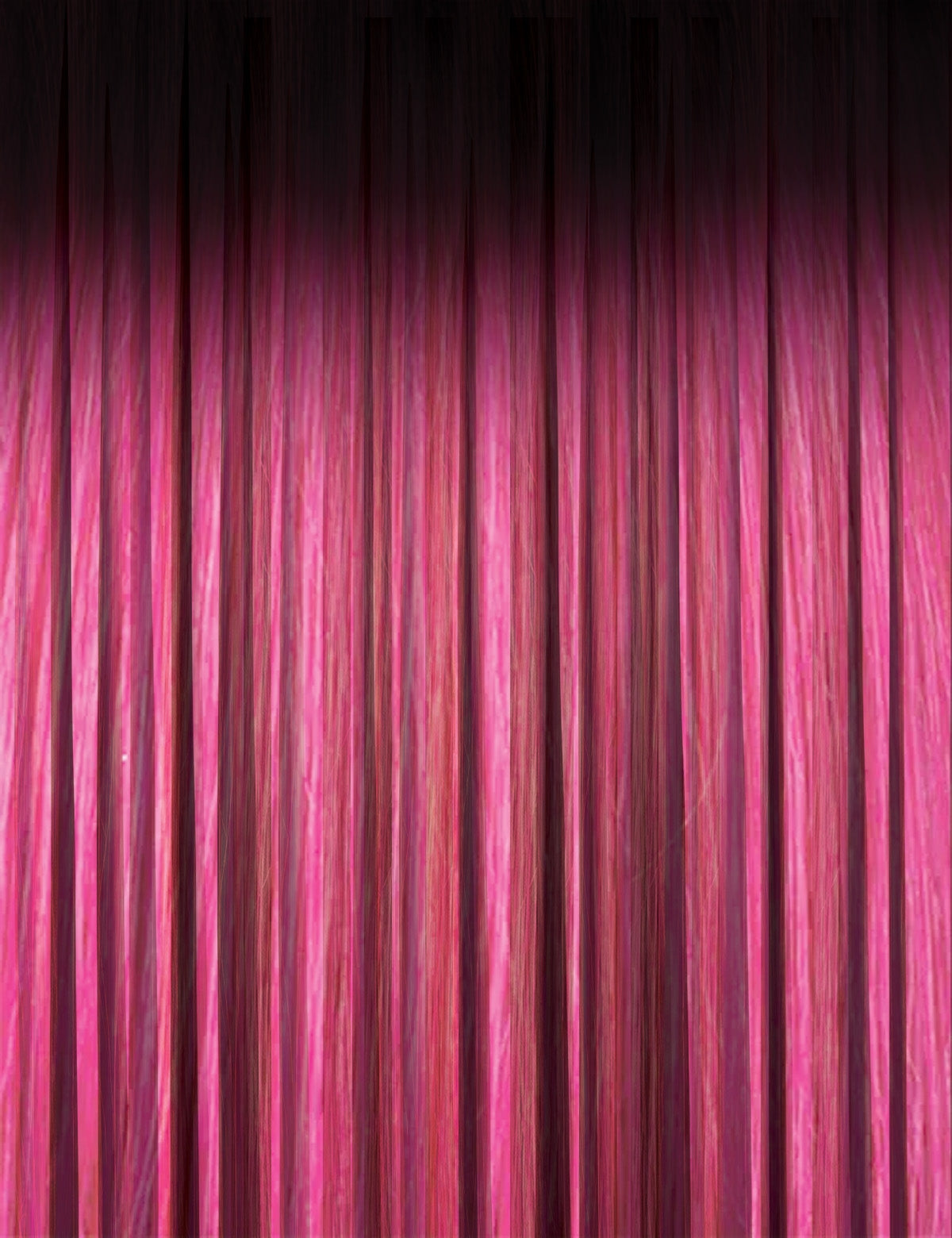 OUTRE synthetic hair full cap wig long straight pink ombre with darker roots and smooth silky finish