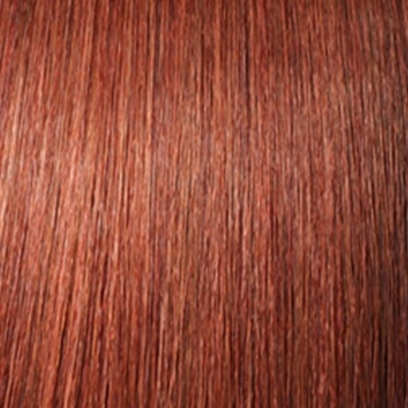 Close-up of Outre X-Pression Soft Reggae Braid in rich auburn color texture