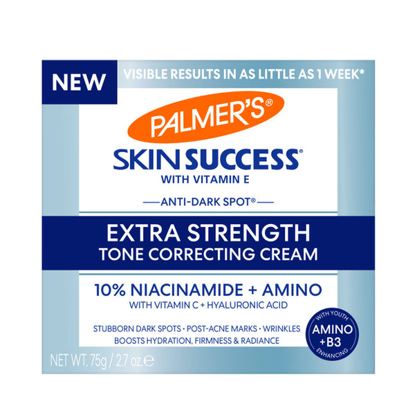 Palmers Skin Success extra strength anti-dark spot cream box with 10 percent niacinamide and amino