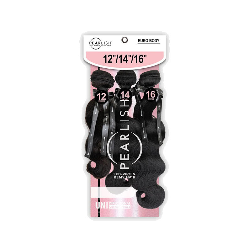 SENSATIONNEL Euro body hair extensions 12 14 16 inch black body wave 100 percent virgin remy bundled packaging
