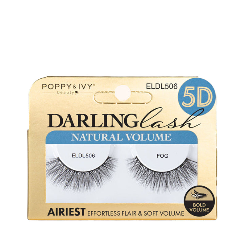 ABSOLUTE NEW YORK Darling Lash Natural Volume false eyelashes in gold packaging pair 5D multi dimensional lashes